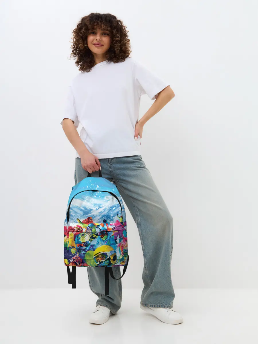 Рюкзак джинсовый / Палитра сноуборд