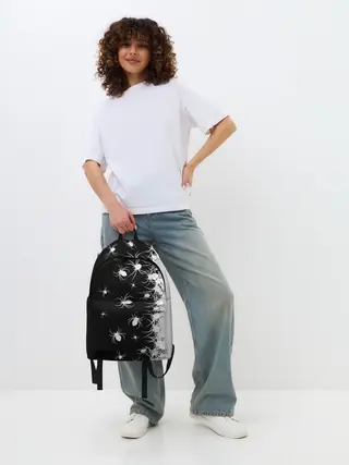 Рюкзак джинсовый / Пауки