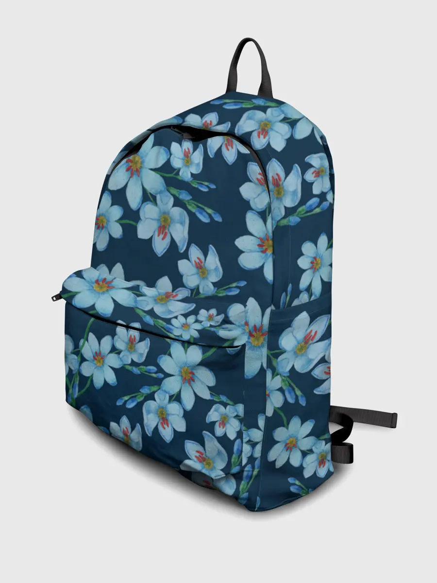 Рюкзак джинсовый / Иксии не темно синем фоне