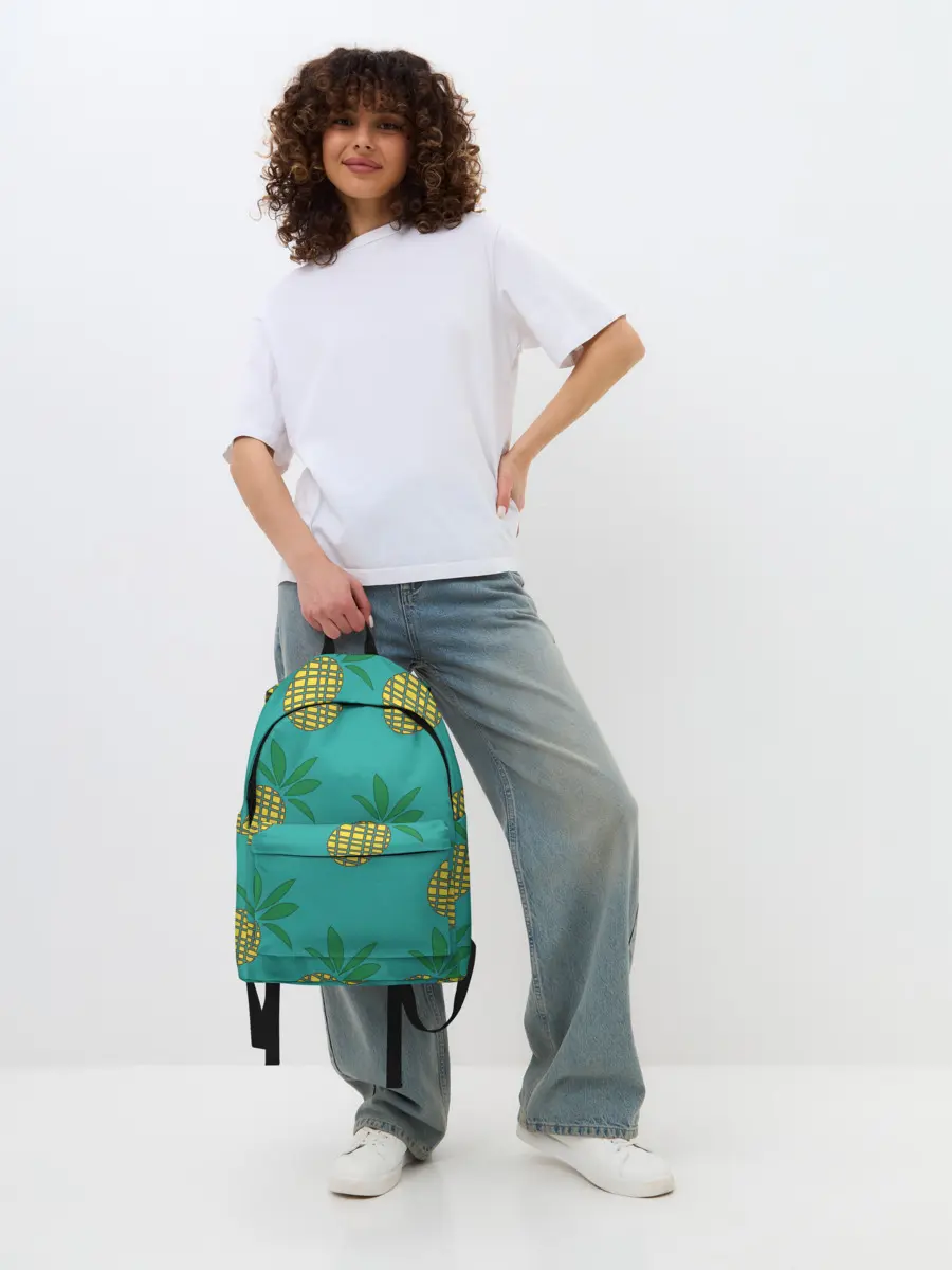 Рюкзак джинсовый / Ананасы