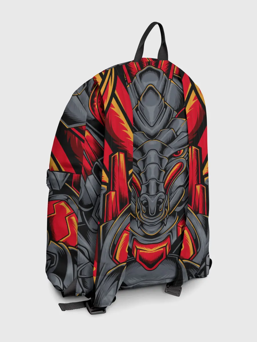 Рюкзак джинсовый / Механический дракон