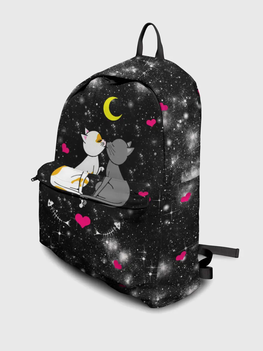 Рюкзак джинсовый / Кошачья Любовь