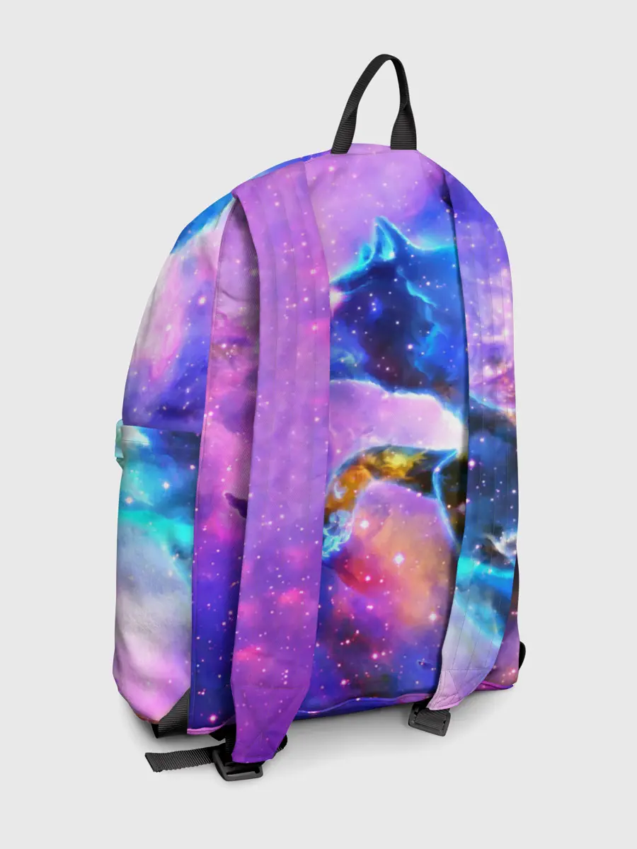 Рюкзак джинсовый / Волки