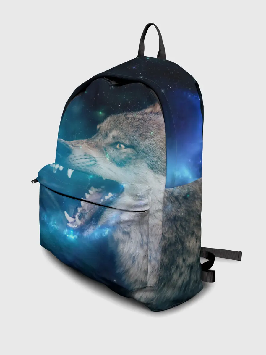 Рюкзак джинсовый / Волчара Юморит