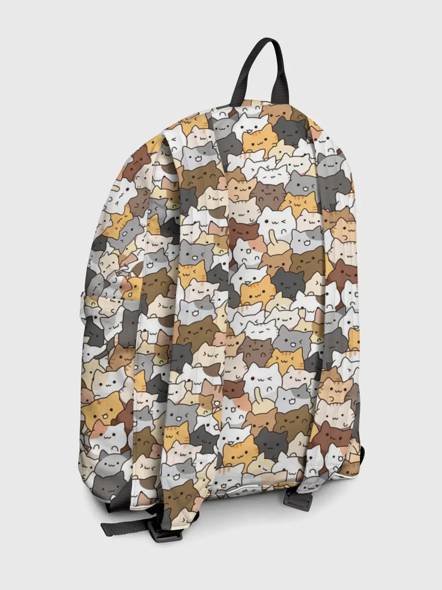 Рюкзак джинсовый / Котики муркотики