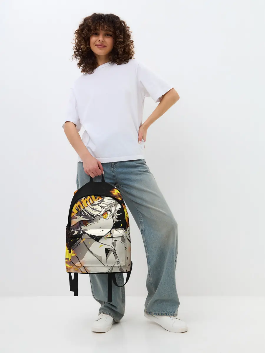 Рюкзак джинсовый / Обещанный неверленд Emma