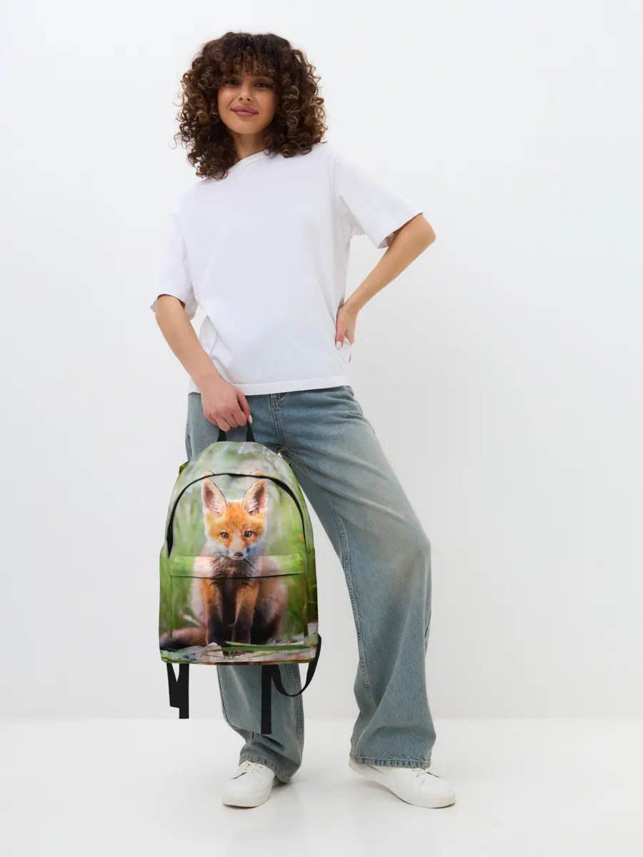 Рюкзак джинсовый / Лисичка