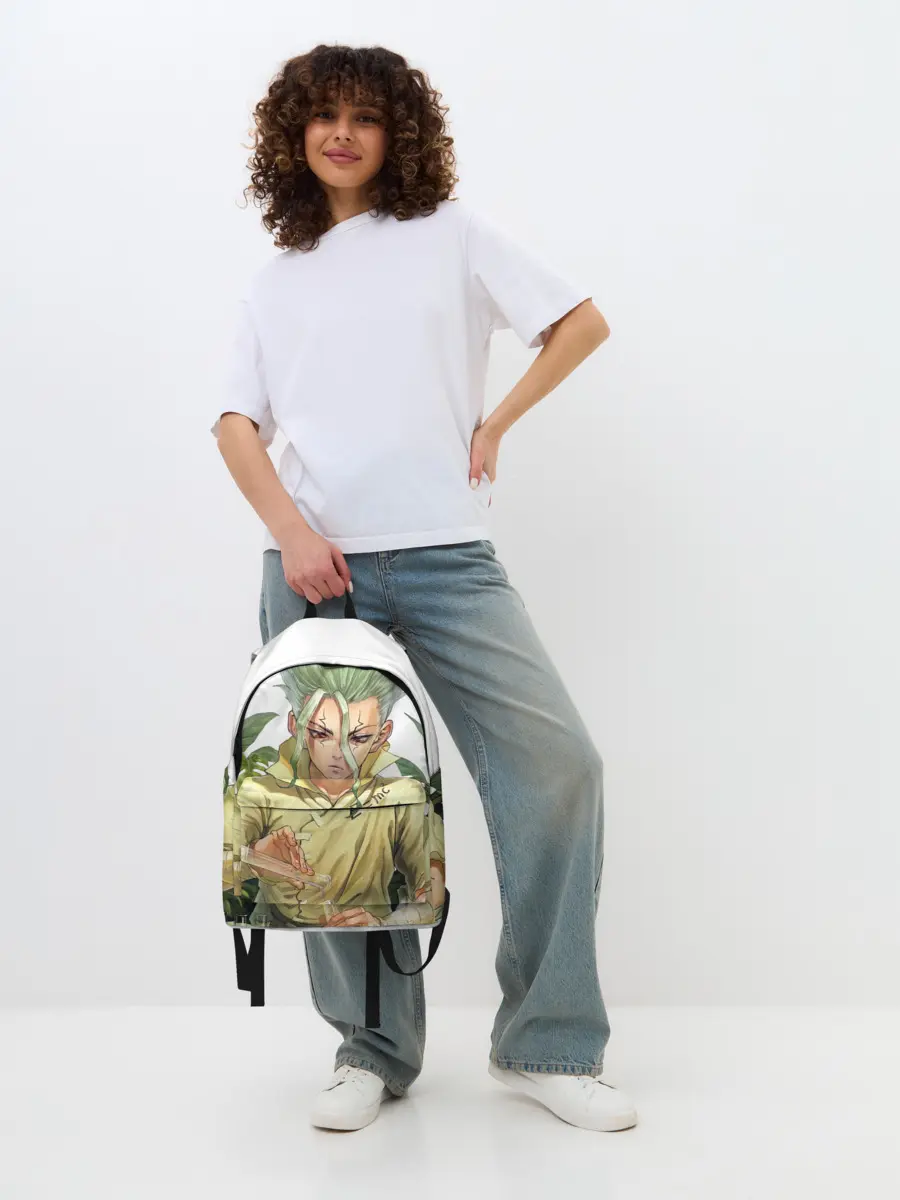 Рюкзак джинсовый / Доктор Стоун