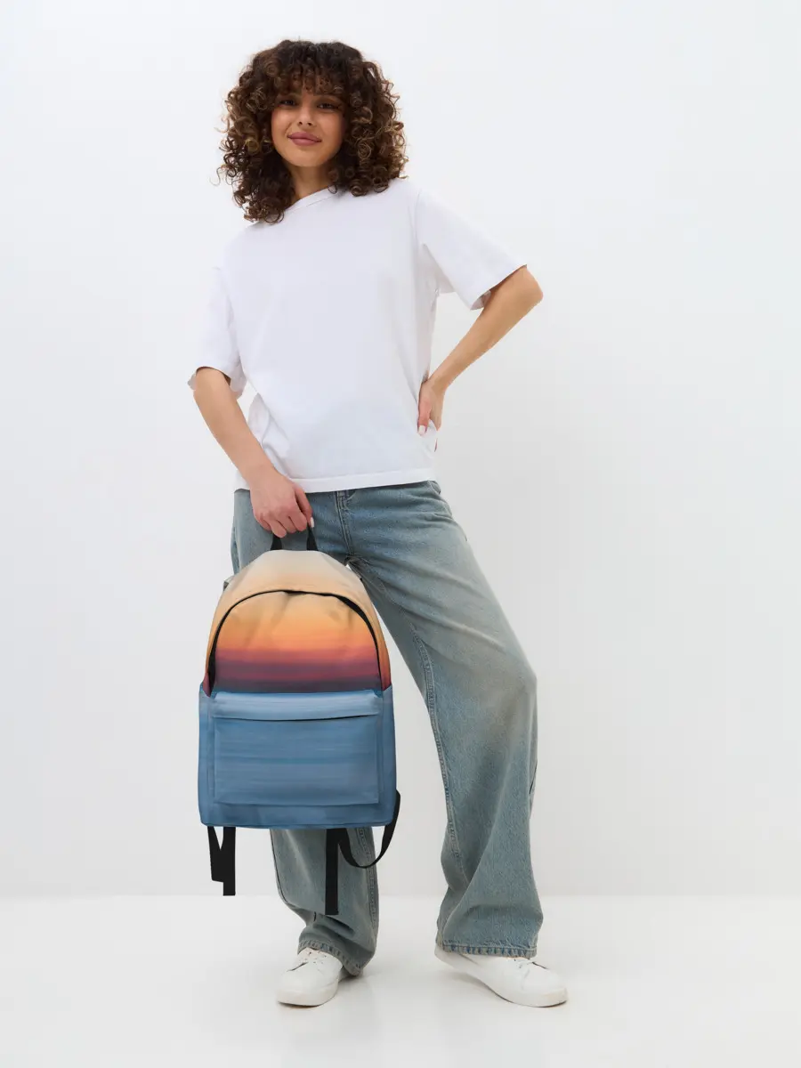 Рюкзак джинсовый / Рассвет на берегу