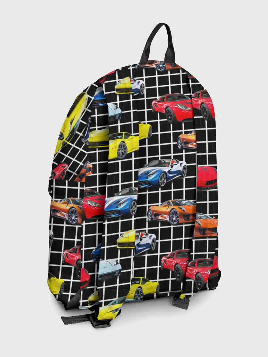 Рюкзак джинсовый / Гоночные тачки