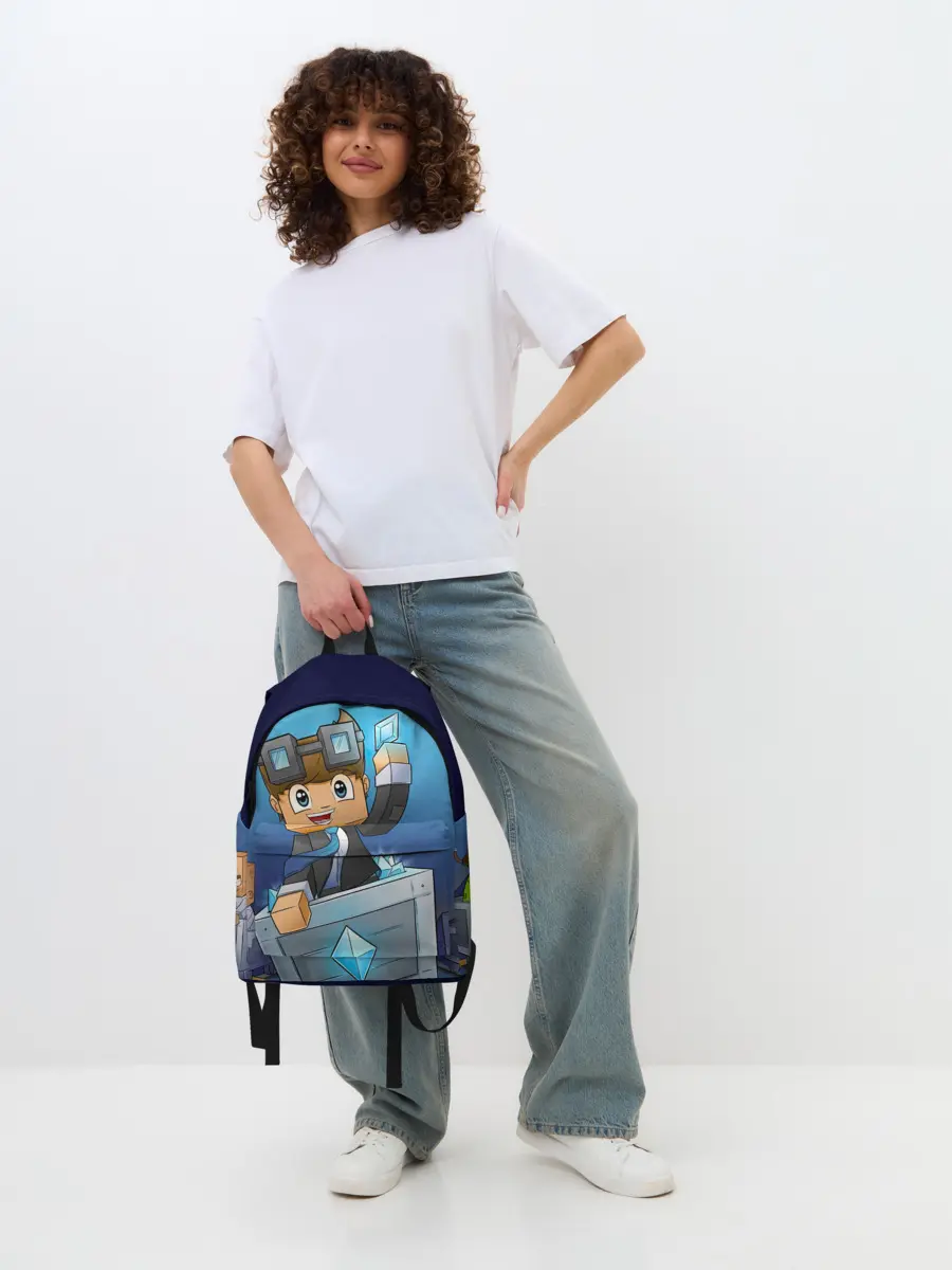 Рюкзак джинсовый / Minecraft