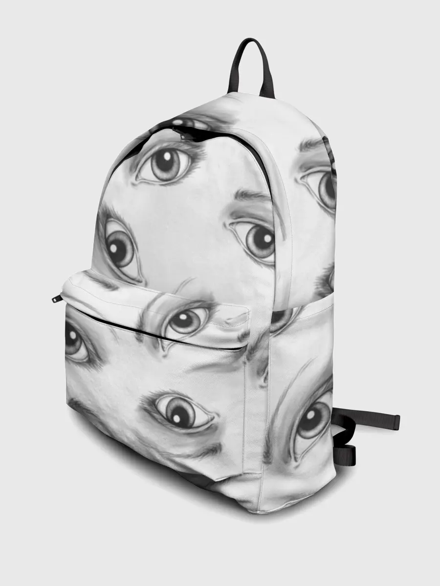 Рюкзак джинсовый / глаза