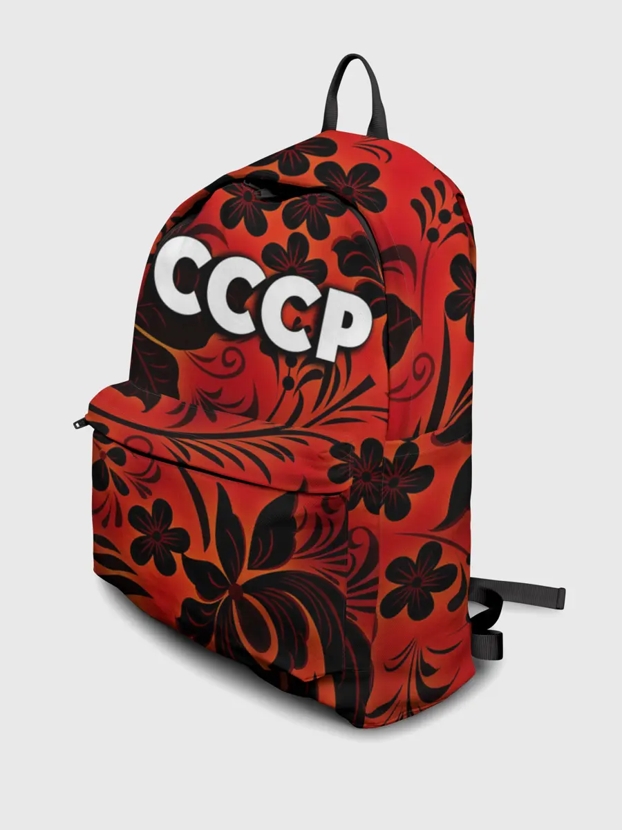 Рюкзак джинсовый / СССР хохлома