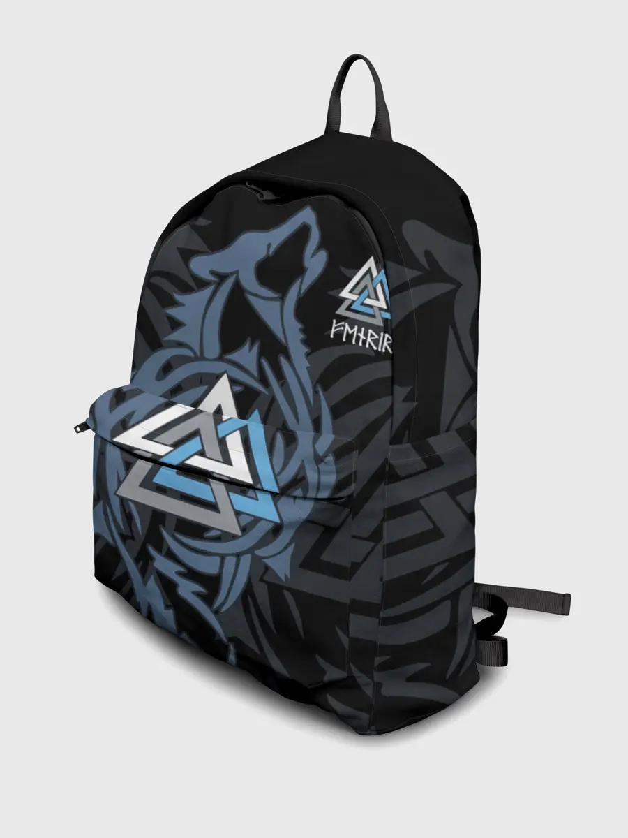 Рюкзак джинсовый / Волк Фенрир