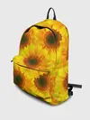 Рюкзак джинсовый / Принт подсолнухи желтый