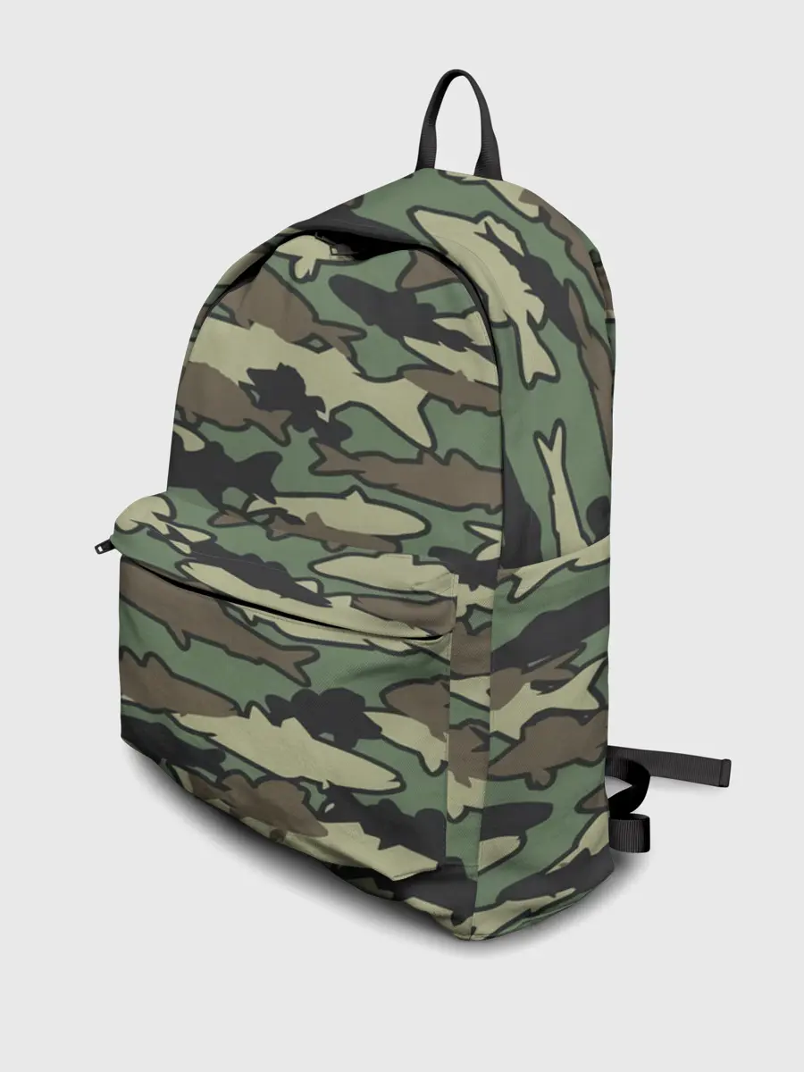 Рюкзак джинсовый / Камуфляж акулы