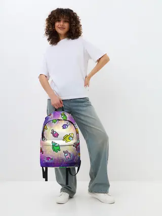 Рюкзак джинсовый / Among us - просто космос