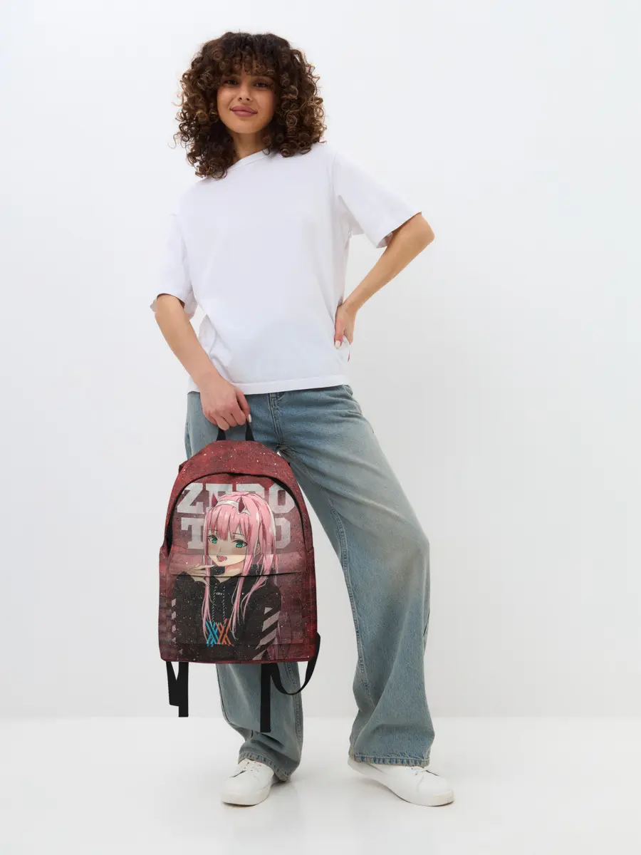 Рюкзак джинсовый / Zero Two в толстовке