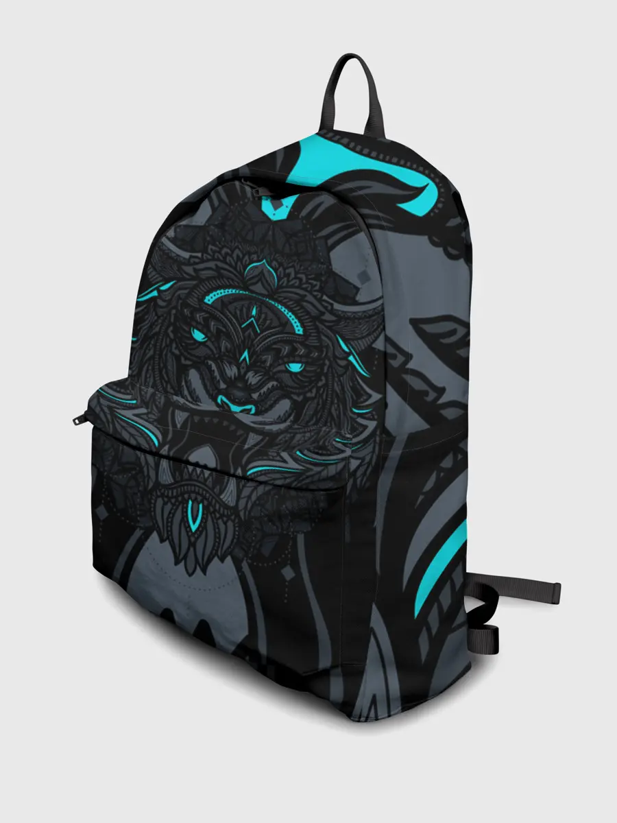 Рюкзак джинсовый / Рисунок тигр