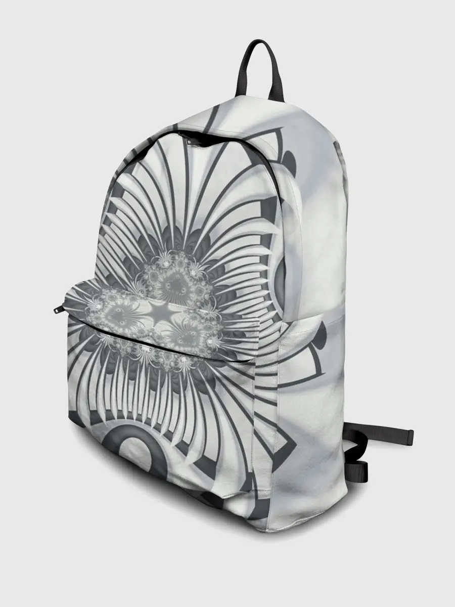 Рюкзак джинсовый / Серая абстракция