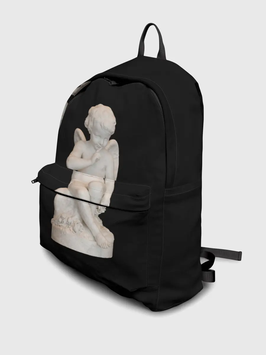 Рюкзак джинсовый / Амур Купидон грозящий