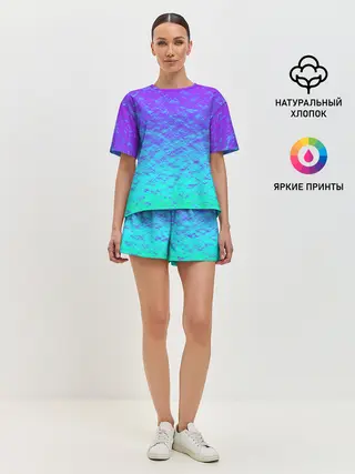 Женская пижама с шортами / ПЕРЛАМУТР