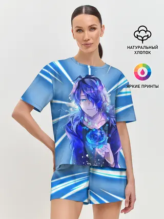 Женская пижама с шортами / Аниме.. Роза