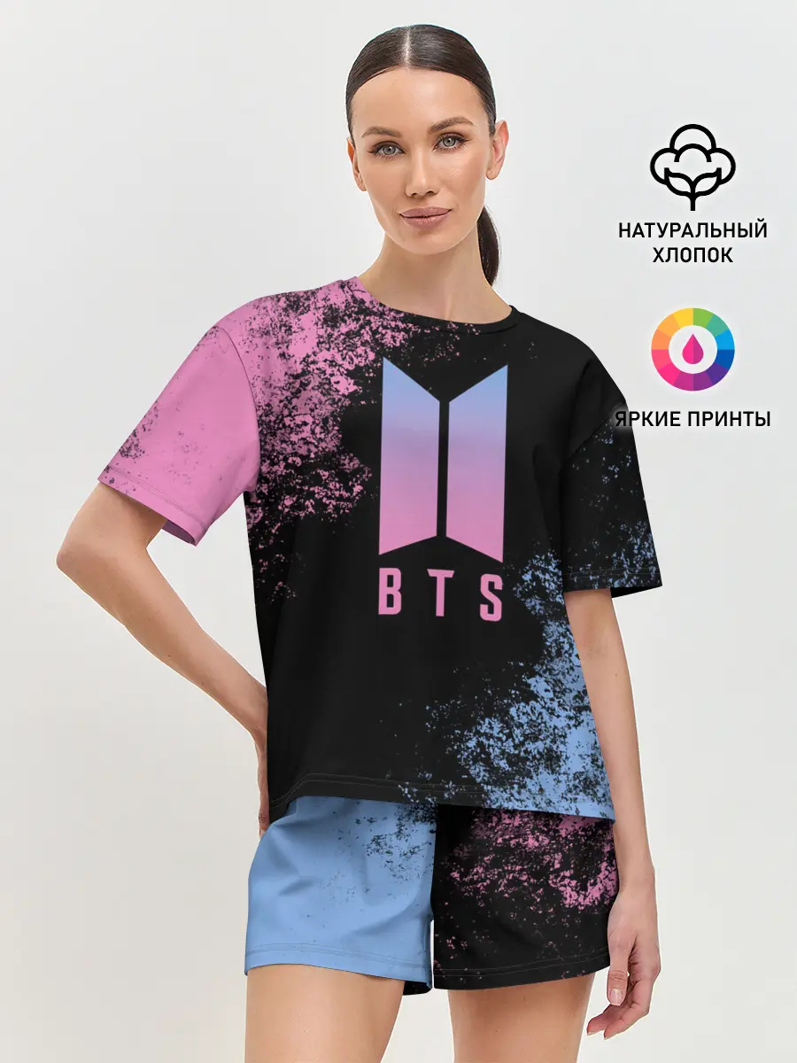 Женская пижама с шортами / BTS SUGA