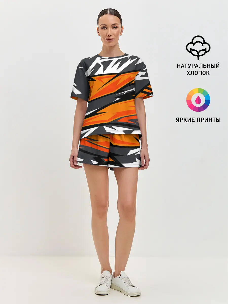 Женская пижама с шортами / corner camouflage