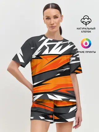 Женская пижама с шортами / corner camouflage