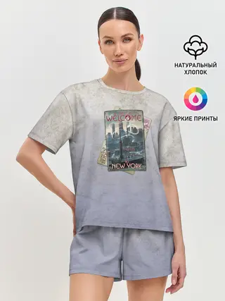 Женская пижама с шортами / Welcome to New York