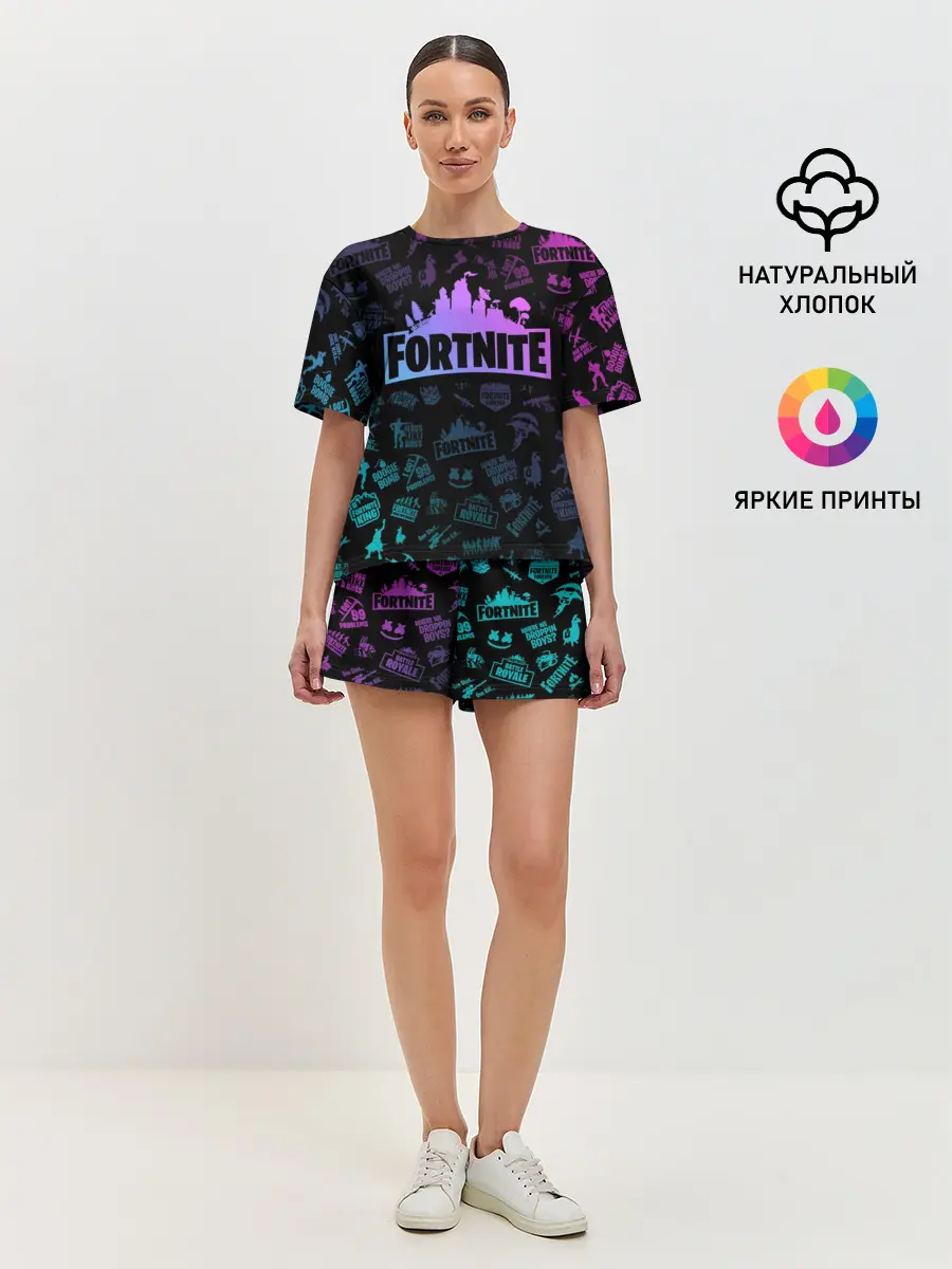 Женская пижама с шортами / FORTNITE