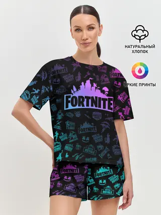 Женская пижама с шортами / FORTNITE