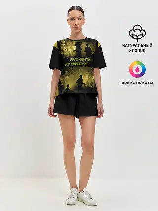 Женская пижама с шортами / Five Nights at Freddys