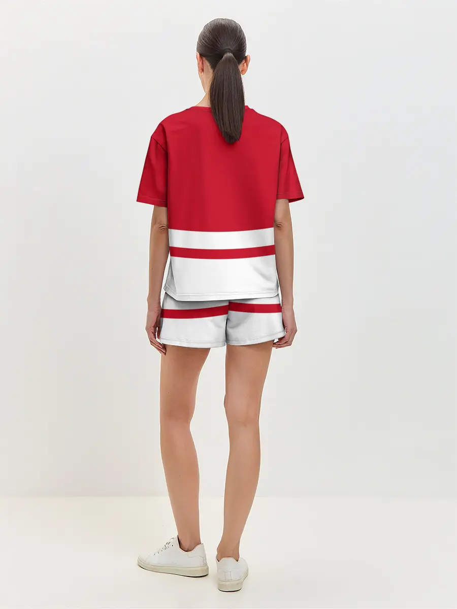 Женская пижама с шортами / Детройт Ред Уингз