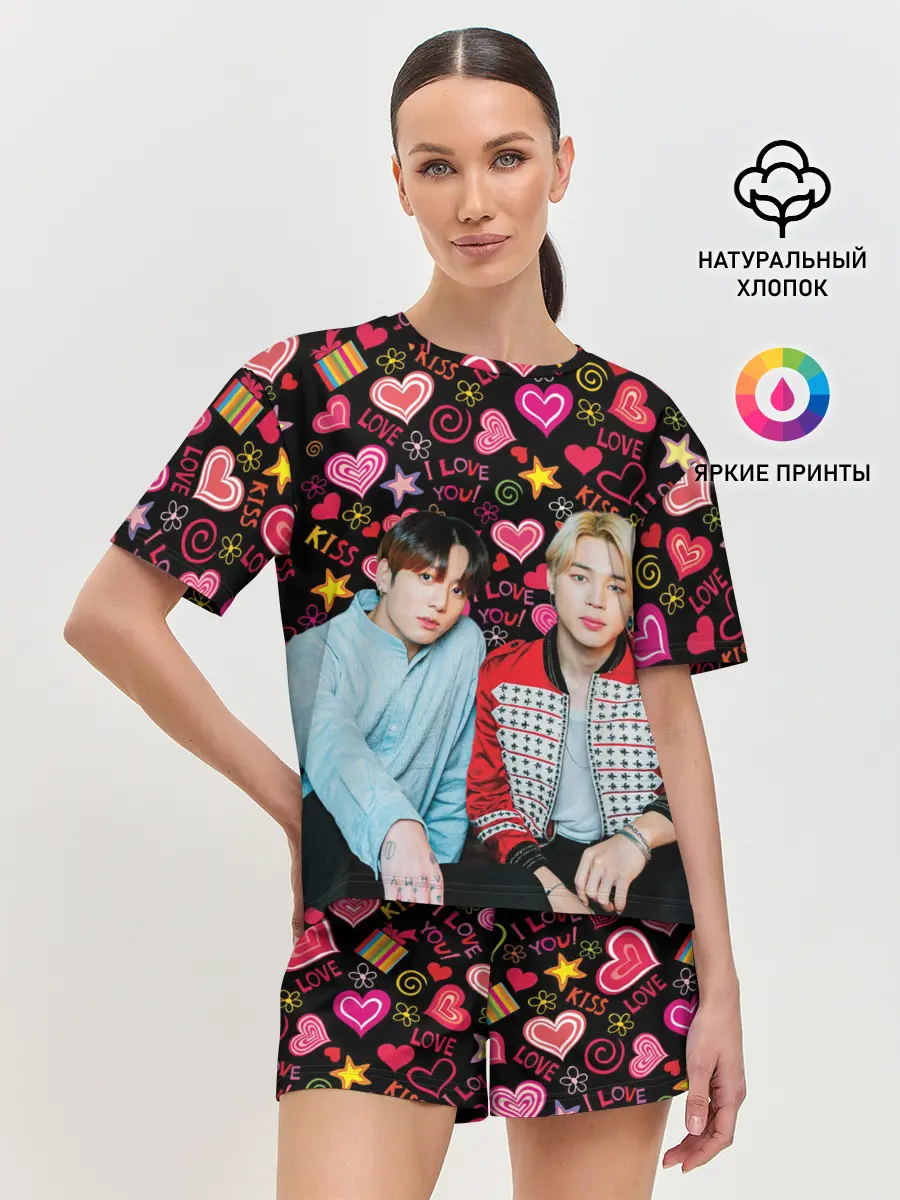 Женская пижама с шортами / BTS ЧиГуки