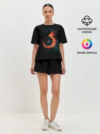 Женская пижама с шортами / Космический Феникс