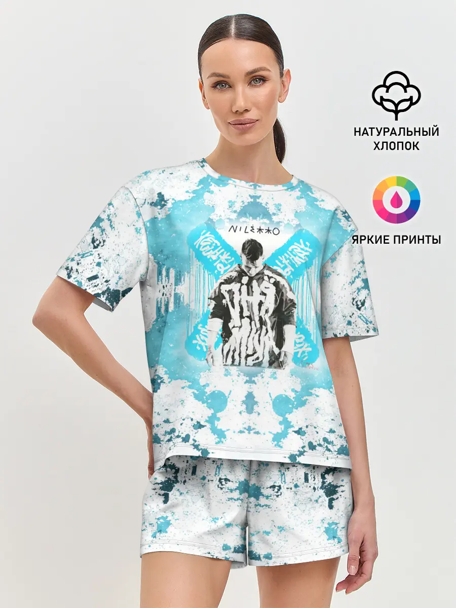 Женская пижама с шортами / NILETTO