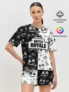 Женская пижама с шортами / Fortnite & Marshmello