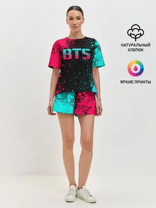 Женская пижама с шортами / BTS
