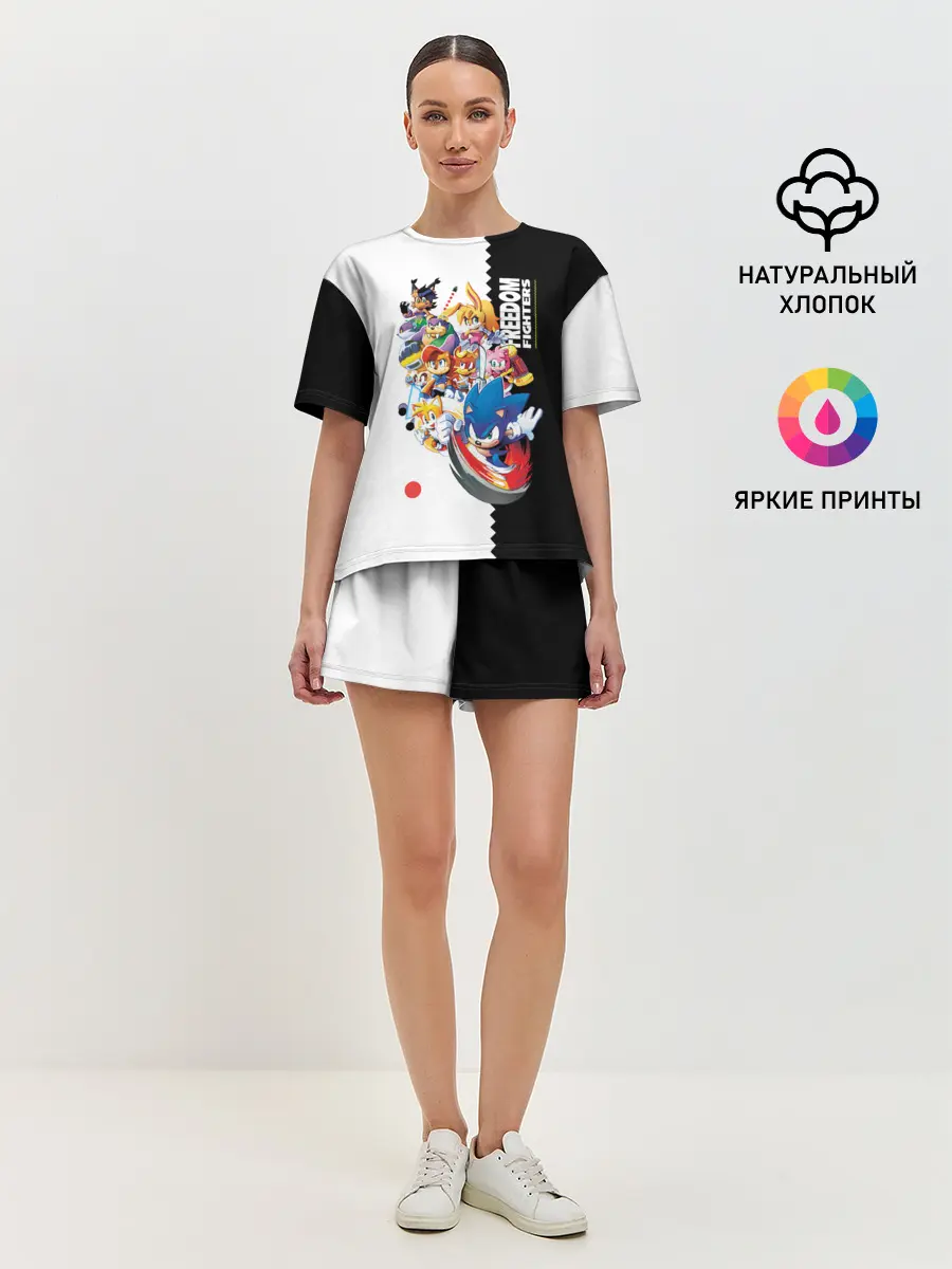 Женская пижама с шортами / СОНИК