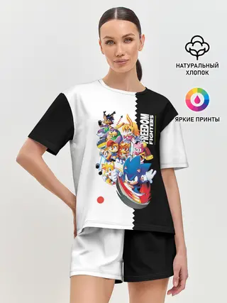 Женская пижама с шортами / СОНИК