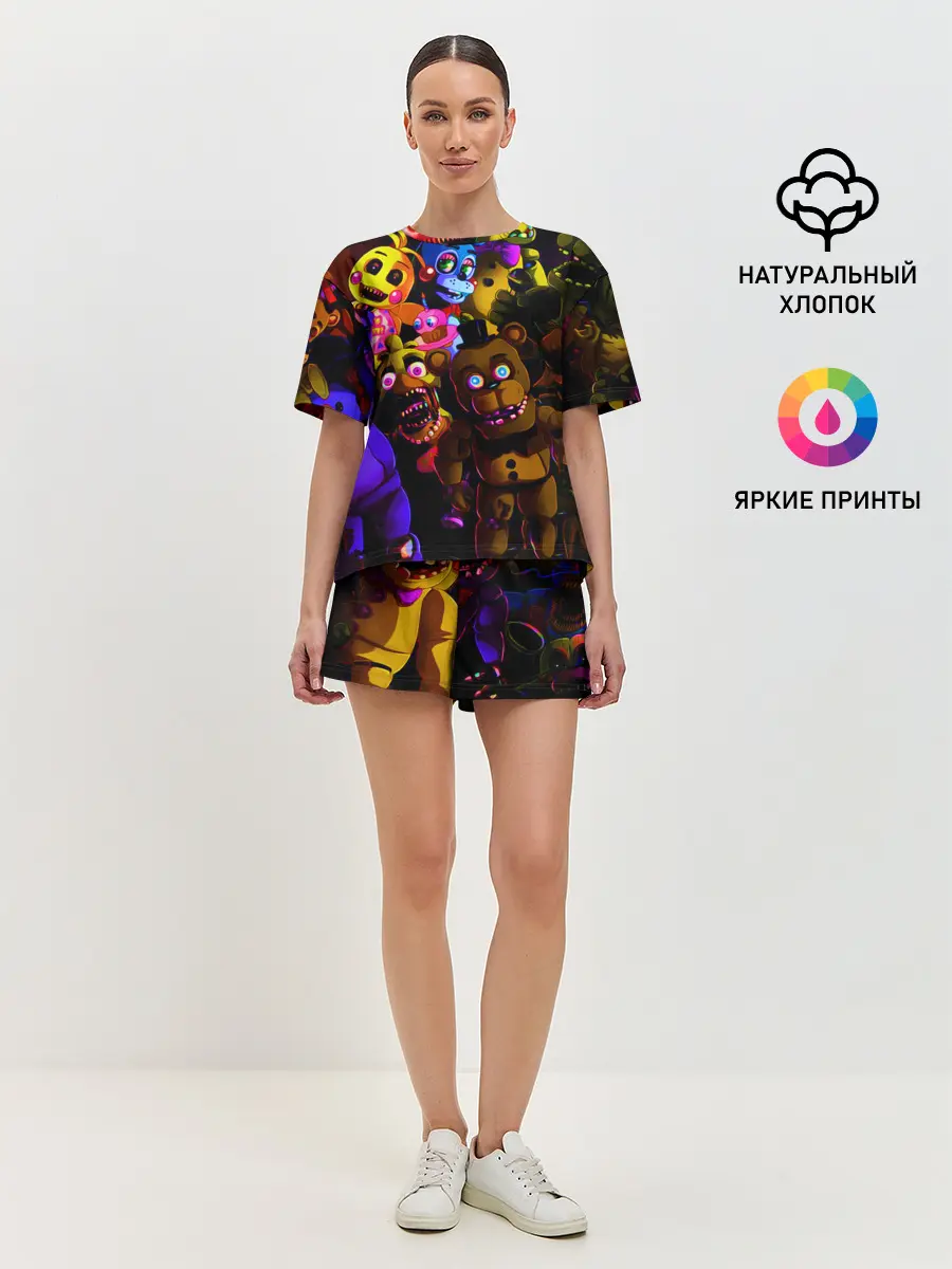 Женская пижама с шортами / Five Nights At Freddys