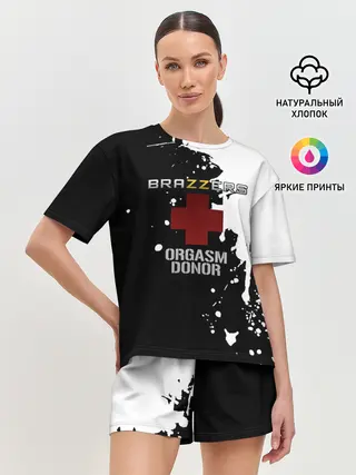 Женская пижама с шортами / Brazzers orgasm donor