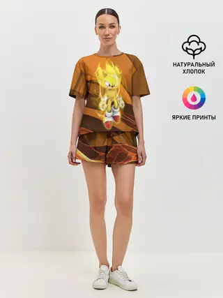 Женская пижама с шортами / Sonic