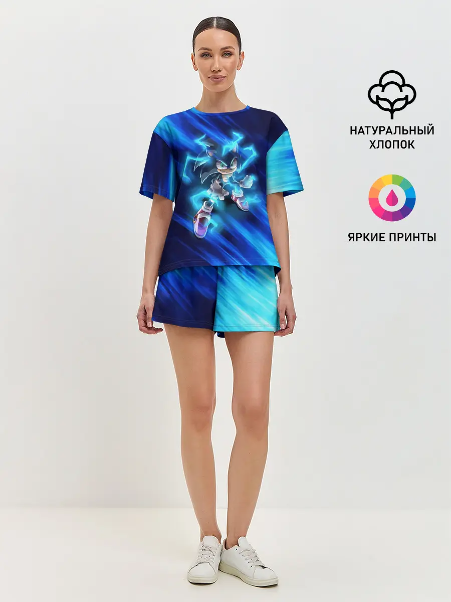 Женская пижама с шортами / СОНИК