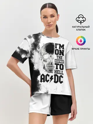 Женская пижама с шортами / Im on the highway to hell AC/DC