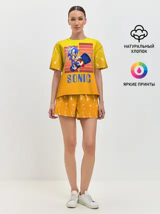 Женская пижама с шортами / Sonic - Соник