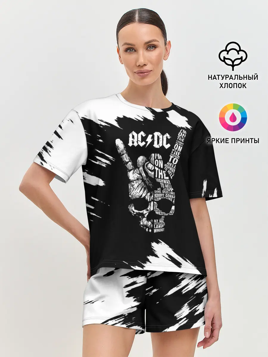 Женская пижама с шортами / AC/DC