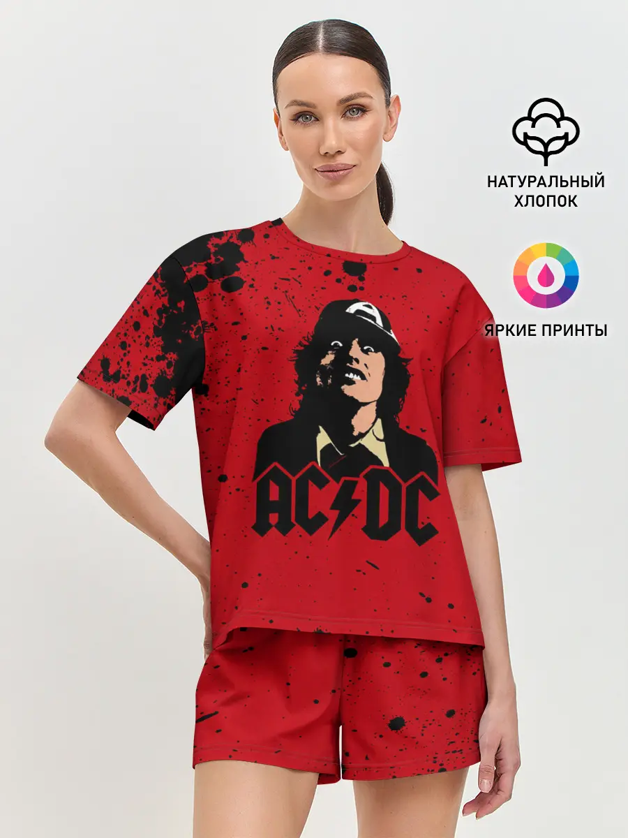 Женская пижама с шортами / AC/DC